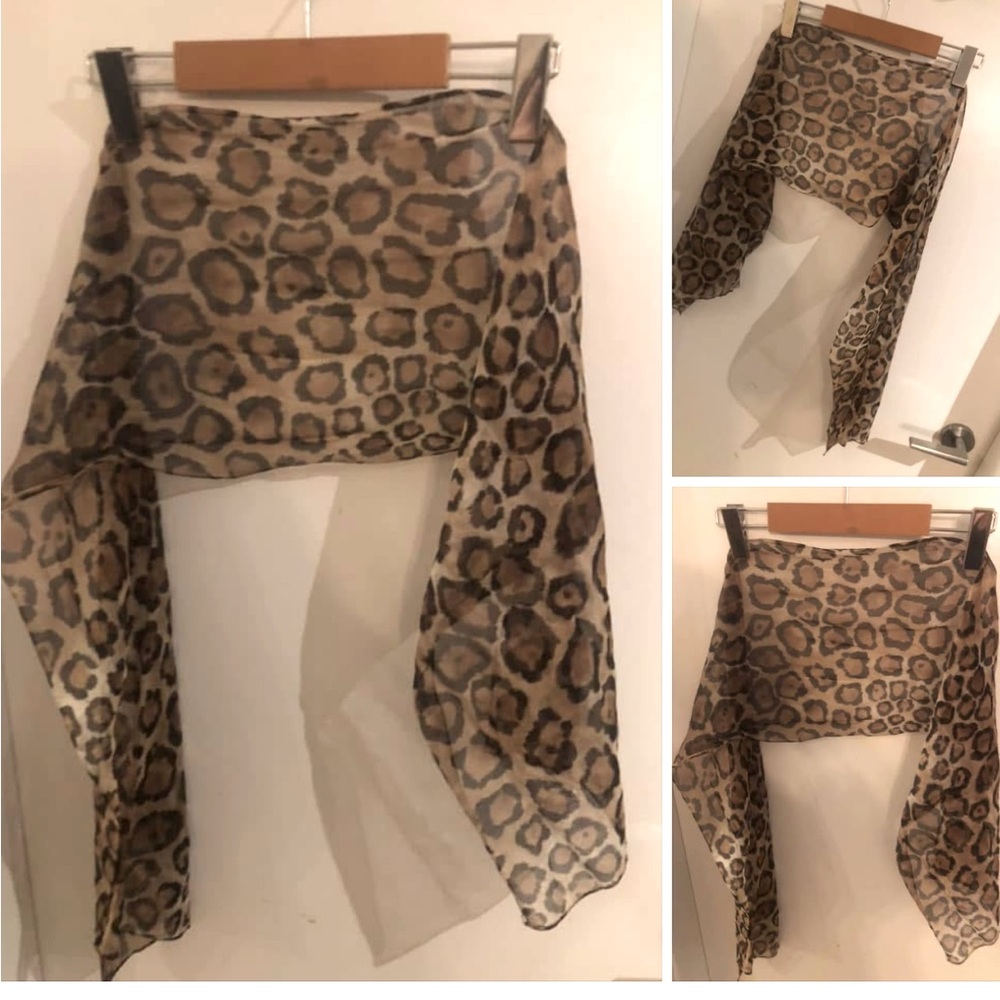 3/$25 Sheer Leopard scarf